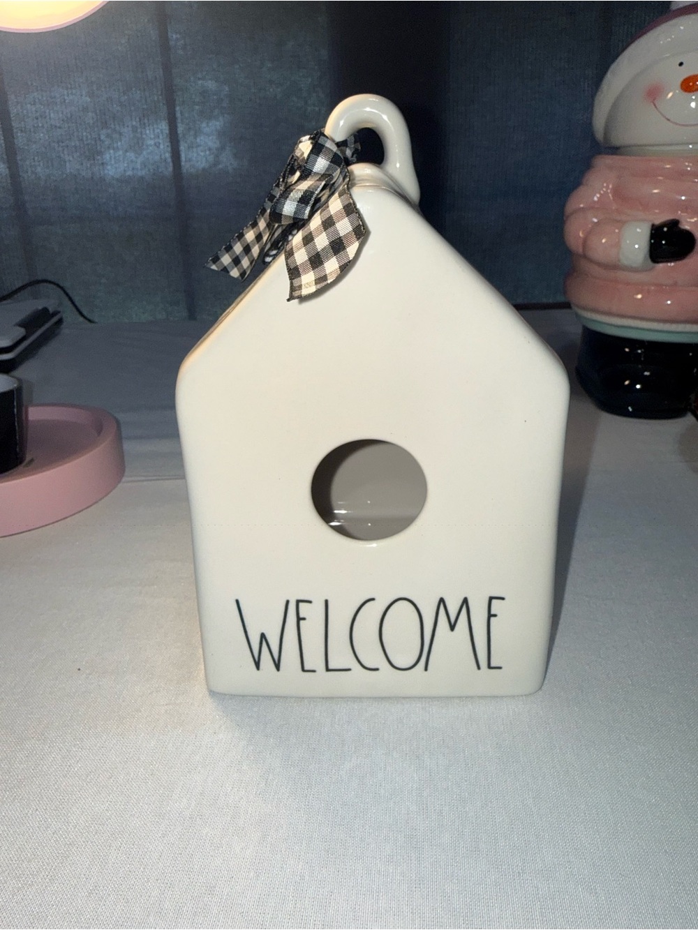 Rae Dunn WELCOME Ceramic Birdhouse – Artisan Collection by Magenta